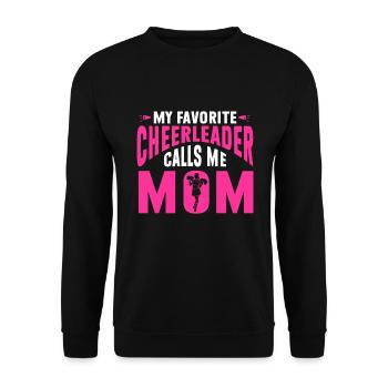 Cheerleading Cheerleader Base Flyer - Unisex Sweatshirt - black - Front - Alina (178cm) & Michal (187cm)
