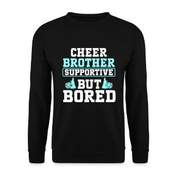 Cheerleading Cheerleader Base Flyer - Unisex Pullover - Schwarz - Vorne - Alina (178cm) & Michal (187cm)