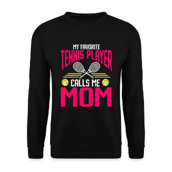 Tennis Player - Unisex Pullover - Schwarz - Vorne - Alina (178cm) & Michal (187cm)