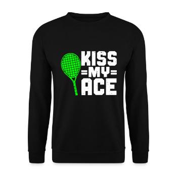 Tennis Player - Unisex Pullover - Schwarz - Vorne - Alina (178cm) & Michal (187cm)