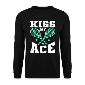 Tennis Player - Unisex Pullover - Schwarz - Vorne - Alina (178cm) & Michal (187cm)