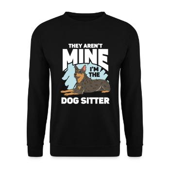 Dog Walker Professional Pet Sitter Dog Walking - Unisex Sweatshirt - black - Front - Alina (178cm) & Michal (187cm)