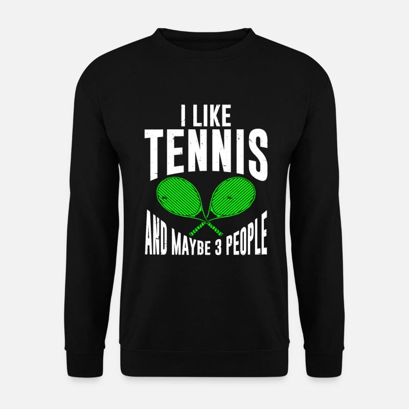 Tennis Player - Unisex Pullover - Schwarz