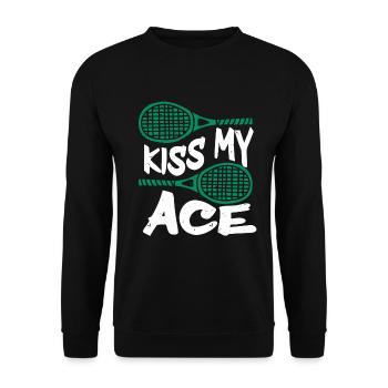 Tennis Player - Unisex Pullover - Schwarz - Vorne - Alina (178cm) & Michal (187cm)