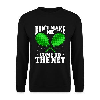 Joueur de tennis - Sweat-shirt Unisexe - noir - Devant - Alina (178cm) & Michal (187cm)