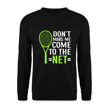 Tennis Player - Unisex Pullover - Schwarz - Vorne - Alina (178cm) & Michal (187cm)