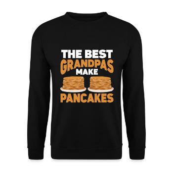 Pancakes Breakfast Food Lover - Unisex Sweatshirt - black - Front - Alina (178cm) & Michal (187cm)