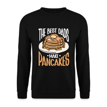 Pancakes Breakfast Food Lover - Unisex Sweatshirt - black - Front - Alina (178cm) & Michal (187cm)