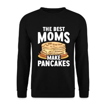 Pancakes Breakfast Food Lover - Unisex Sweatshirt - black - Front - Alina (178cm) & Michal (187cm)