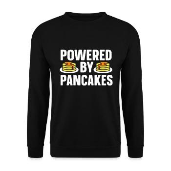 Pancakes Breakfast Food Lover - Unisex Sweatshirt - black - Front - Alina (178cm) & Michal (187cm)