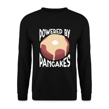 Pancakes Breakfast Food Lover - Unisex Sweatshirt - black - Front - Alina (178cm) & Michal (187cm)