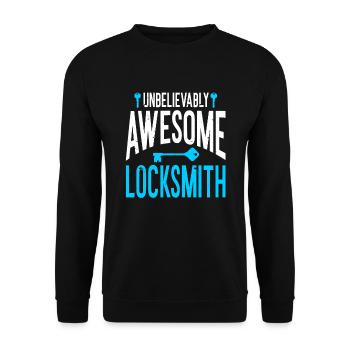 Locksmith Lockpicking Lockpicker - Unisex Pullover - Schwarz - Vorne - Alina (178cm) & Michal (187cm)