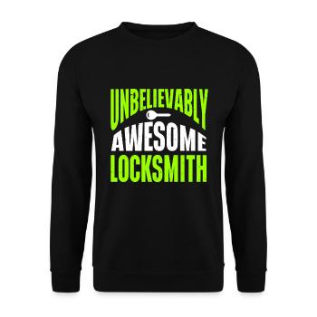 Locksmith Lockpicking Lockpicker - Unisex Pullover - Schwarz - Vorne - Alina (178cm) & Michal (187cm)