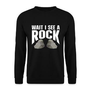 Rock Collector Geology Geologist - Unisex Sweatshirt - black - Front - Alina (178cm) & Michal (187cm)