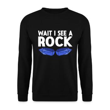 Rock Collector Geology Geologist - Unisex Pullover - Schwarz - Vorne - Alina (178cm) & Michal (187cm)