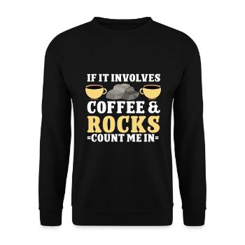 Rock Collector Geology Geologist - Unisex Sweatshirt - black - Front - Alina (178cm) & Michal (187cm)
