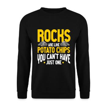 Rock Collector Geology Geologist - Unisex Sweatshirt - black - Front - Alina (178cm) & Michal (187cm)