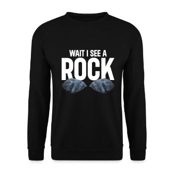 Rock Collector Geology Geologist - Unisex Sweatshirt - black - Front - Alina (178cm) & Michal (187cm)
