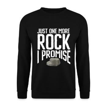 Rock Collector Geology Geologist - Unisex Pullover - Schwarz - Vorne - Alina (178cm) & Michal (187cm)