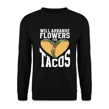 Fleuriste Fleur Florale Fleuristerie - Sweat-shirt Unisexe - noir - Devant - Alina (178cm) & Michal (187cm)