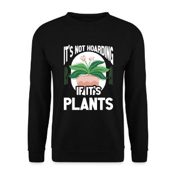 Plants Gardening Gardener - Unisex Sweatshirt - black - Front - Alina (178cm) & Michal (187cm)