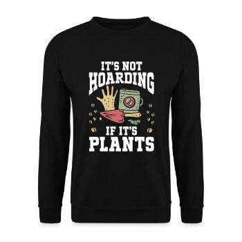 Plants Gardening Gardener - Unisex Sweatshirt - black - Front - Alina (178cm) & Michal (187cm)