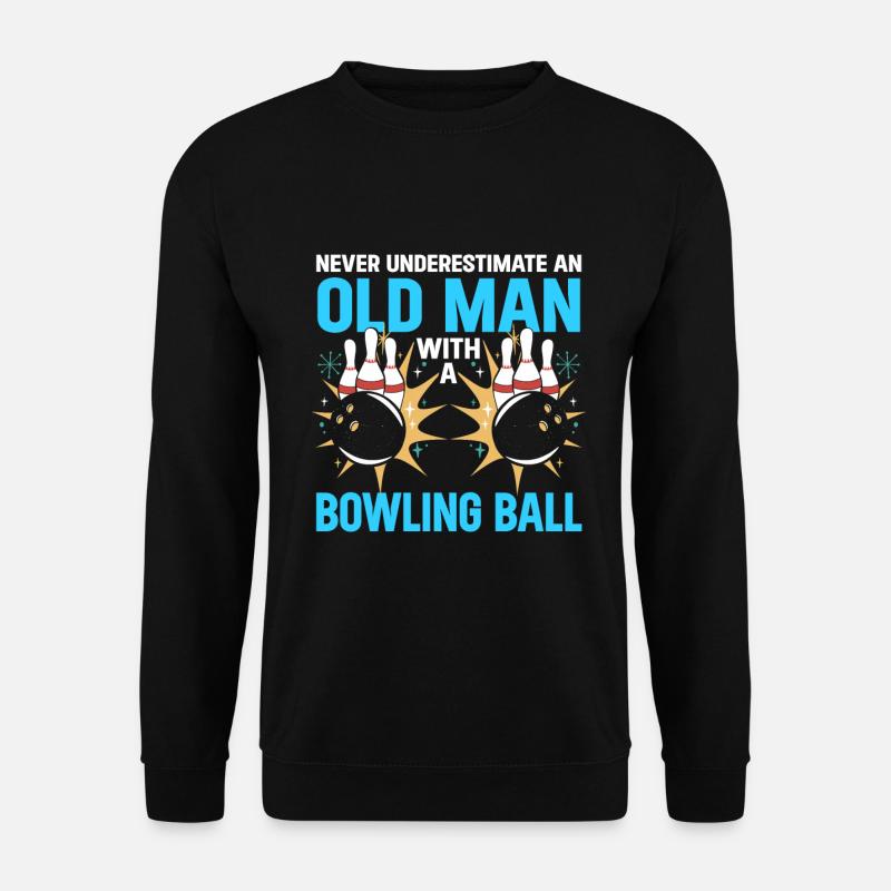 Bowling Ball Bowler - Unisex Pullover - Schwarz