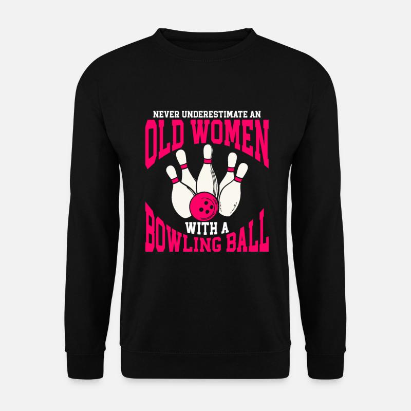 Bowling Ball Bowler - Unisex Pullover - Schwarz