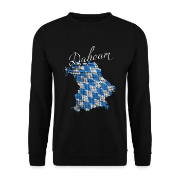 Dahoam in Bayern - Unisex Pullover - Schwarz - Vorne - Alina (178cm) & Michal (187cm)