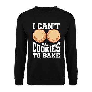 Baking Bakery Baker - Unisex Pullover - Schwarz - Vorne - Alina (178cm) & Michal (187cm)