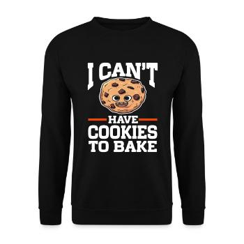 Baking Bakery Baker - Unisex Pullover - Schwarz - Vorne - Alina (178cm) & Michal (187cm)