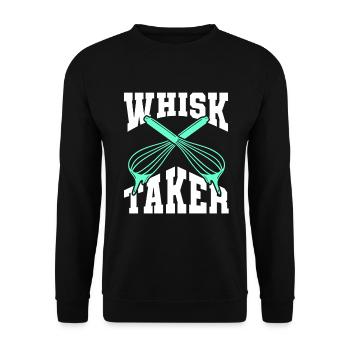 Baking Bakery Baker - Unisex Pullover - Schwarz - Vorne - Alina (178cm) & Michal (187cm)
