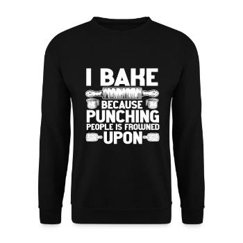 Wine Tasting Funny Wine Lover - Unisex Pullover - Schwarz - Vorne - Alina (178cm) & Michal (187cm)