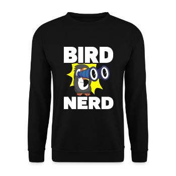 Bird Watching Cute Bird Lover - Unisex Sweatshirt - black - Front - Alina (178cm) & Michal (187cm)