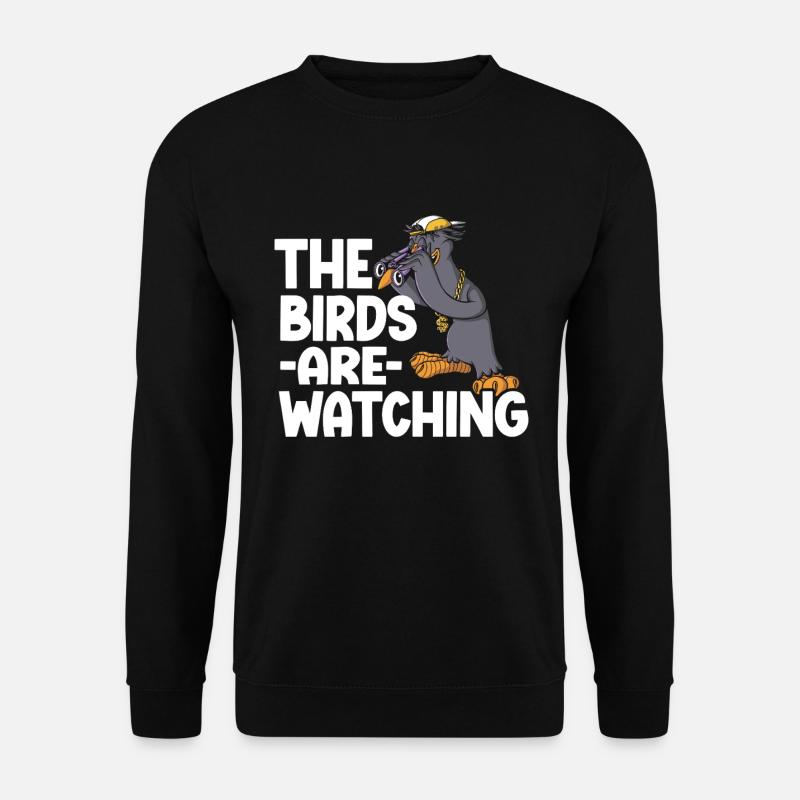 Bird Watching Cute Bird Lover - Unisex Pullover - Schwarz
