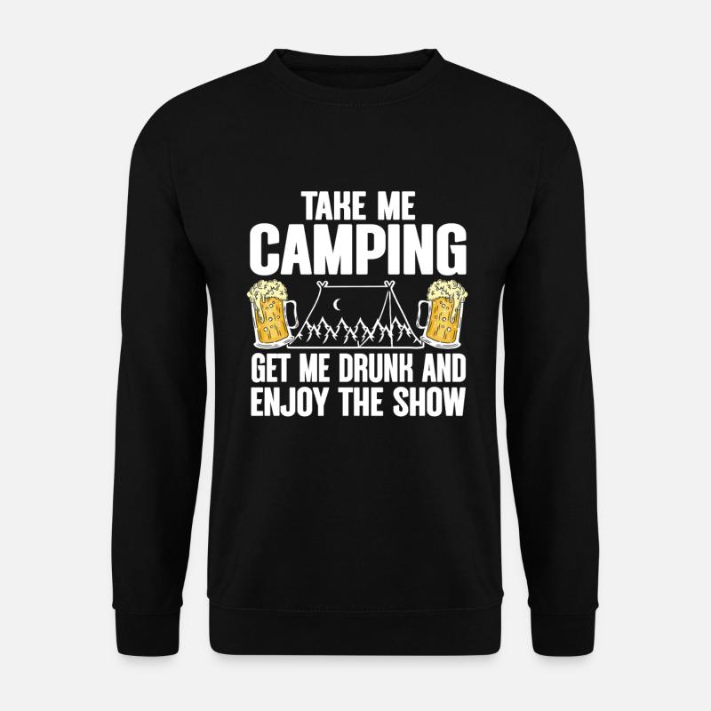 Camping Feu de camp Camper - Sweat-shirt Unisexe - noir