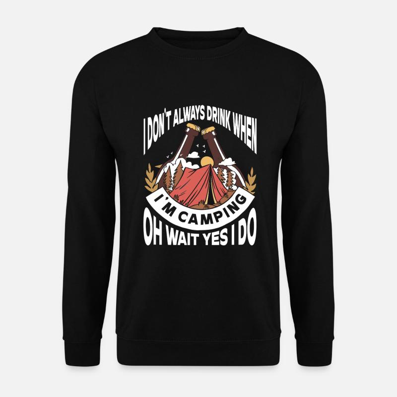 Camping Campfire Camper - Unisex Sweatshirt - black