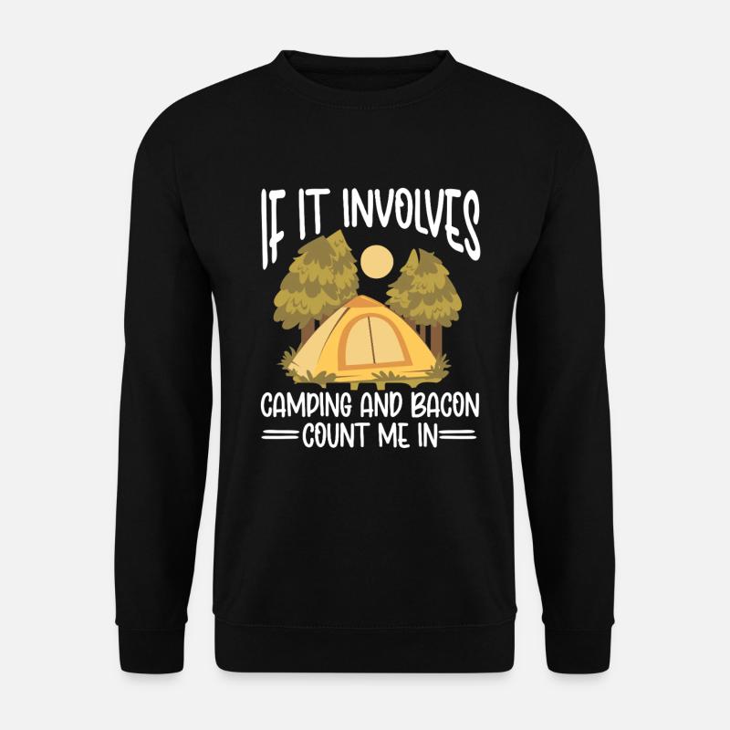 Camping Campfire Camper - Unisex Sweatshirt - black