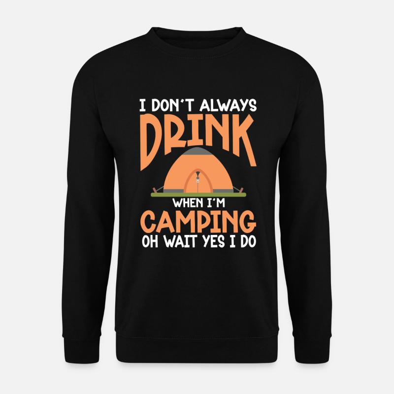 Camping Feu de camp Camper - Sweat-shirt Unisexe - noir