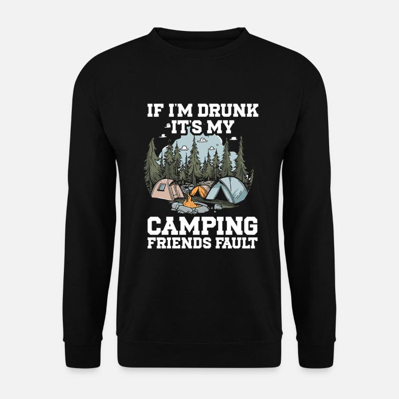 Camping Campfire Camper - Unisex Sweatshirt - black