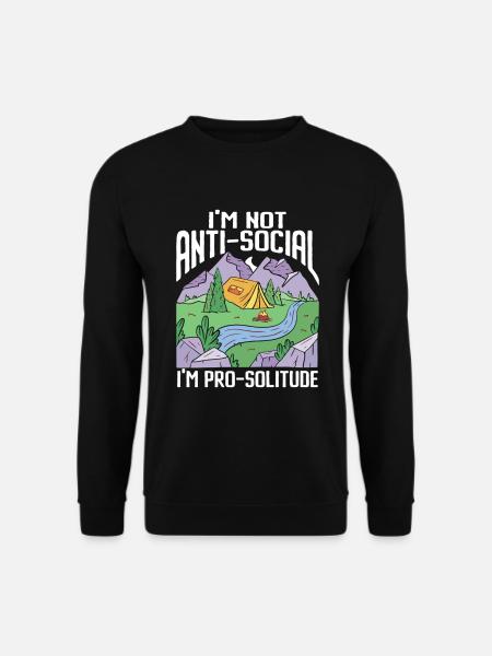 Camping Campfire Camper - Unisex Sweatshirt - black