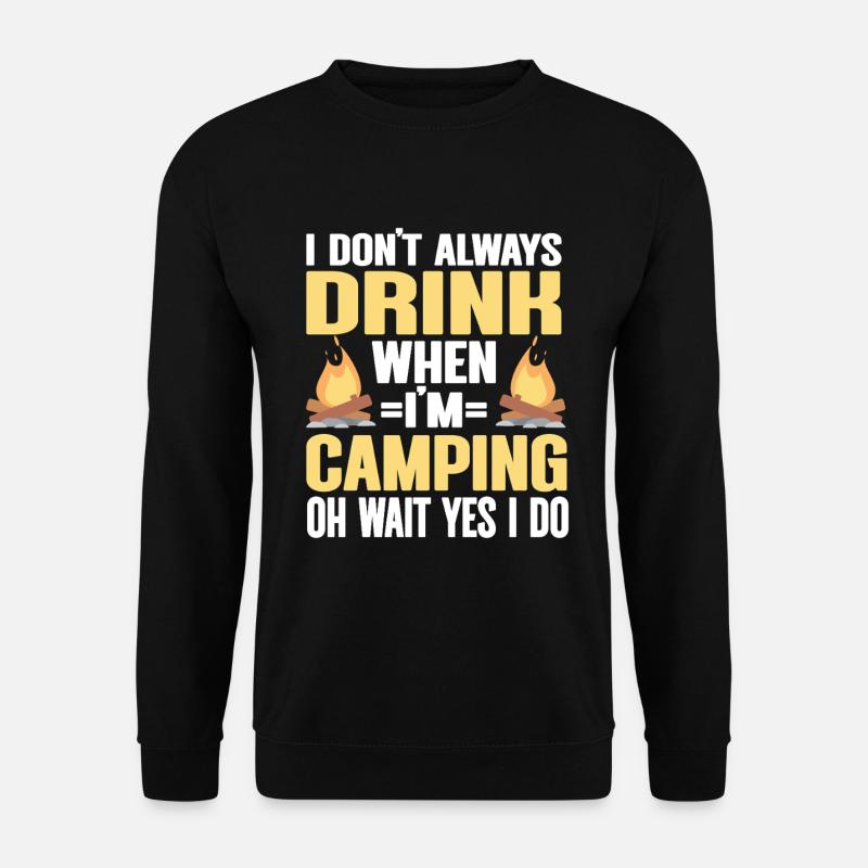 Camping Feu de camp Camper - Sweat-shirt Unisexe - noir