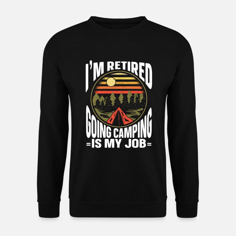 Camping Campfire Camper - Unisex Pullover - Schwarz