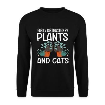 Gardening Horticulture Gardener - Unisex Pullover - Schwarz - Vorne - Alina (178cm) & Michal (187cm)