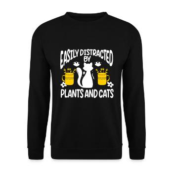 Jardinage Horticulture Jardinier - Sweat-shirt Unisexe - noir - Devant - Alina (178cm) & Michal (187cm)