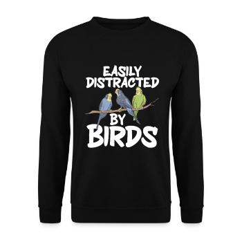 Bird Watching Cute Bird Lover - Unisex Sweatshirt - black - Front - Alina (178cm) & Michal (187cm)