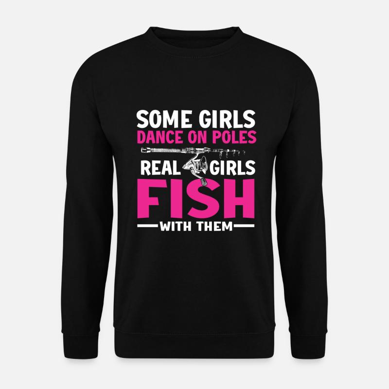Fishing Design Fish Lover Fisherman - Unisex Pullover - Schwarz