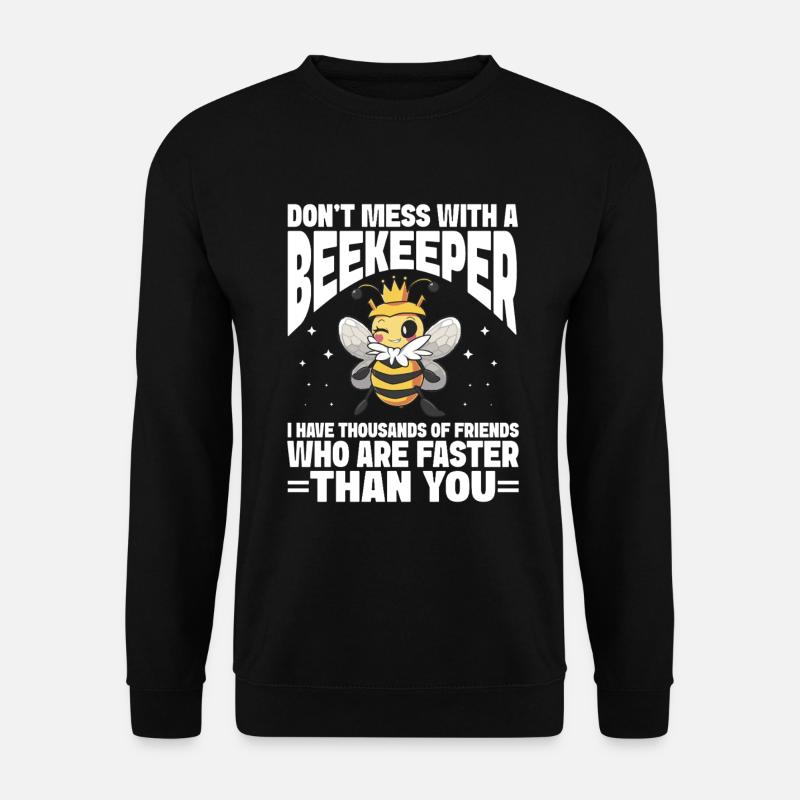 Beekeeping Bees Beekeeper - Unisex Sweatshirt - black