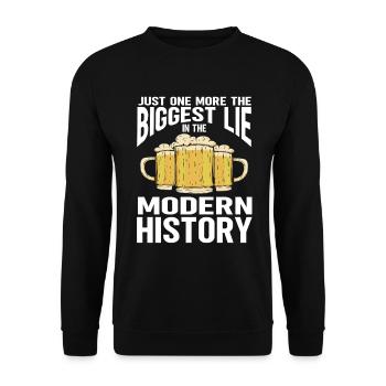 Funny Beer Brewing - Unisex Pullover - Schwarz - Vorne - Alina (178cm) & Michal (187cm)