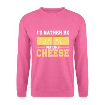 Fromagerie Amateur de fromage - Sweat-shirt Unisexe - rose - Devant